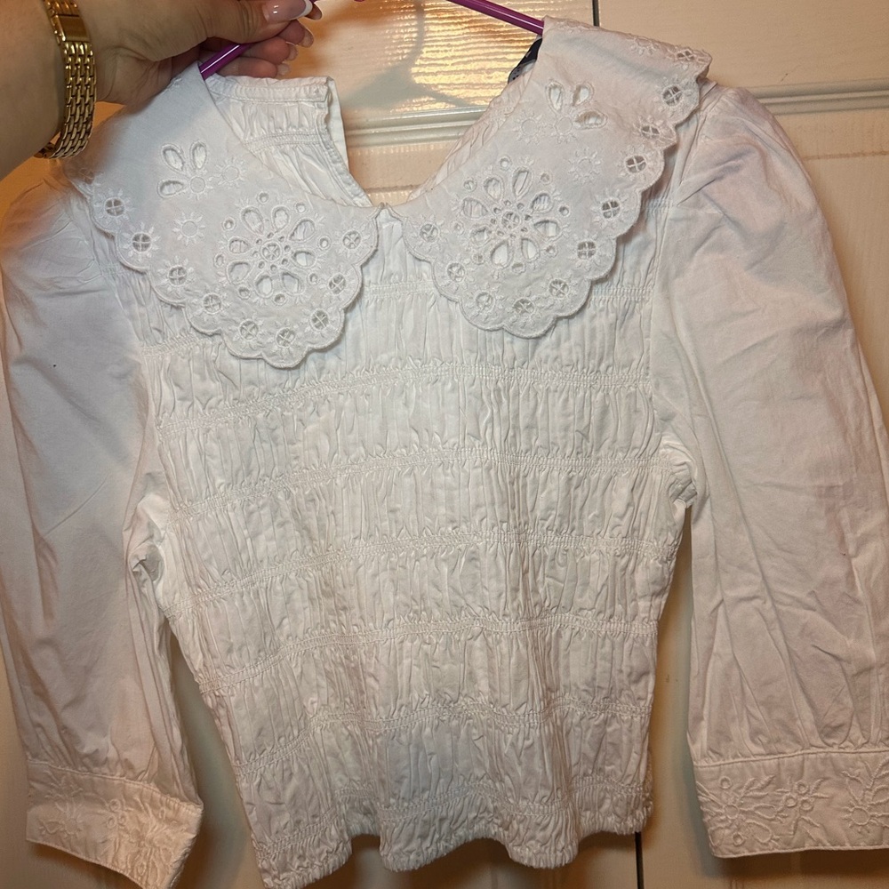 ZARA White Crop top